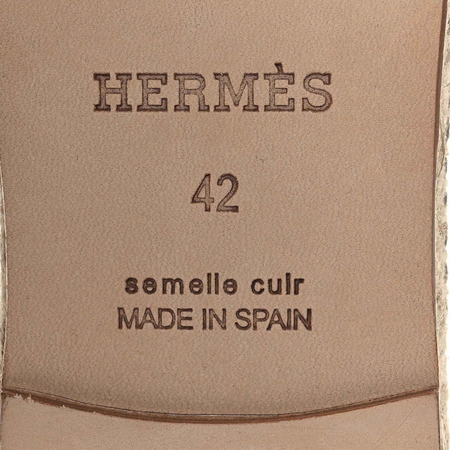 Hermes Suede Goatskin Mens Enrique Espadrilles 42 Beige Sable 8 of 11