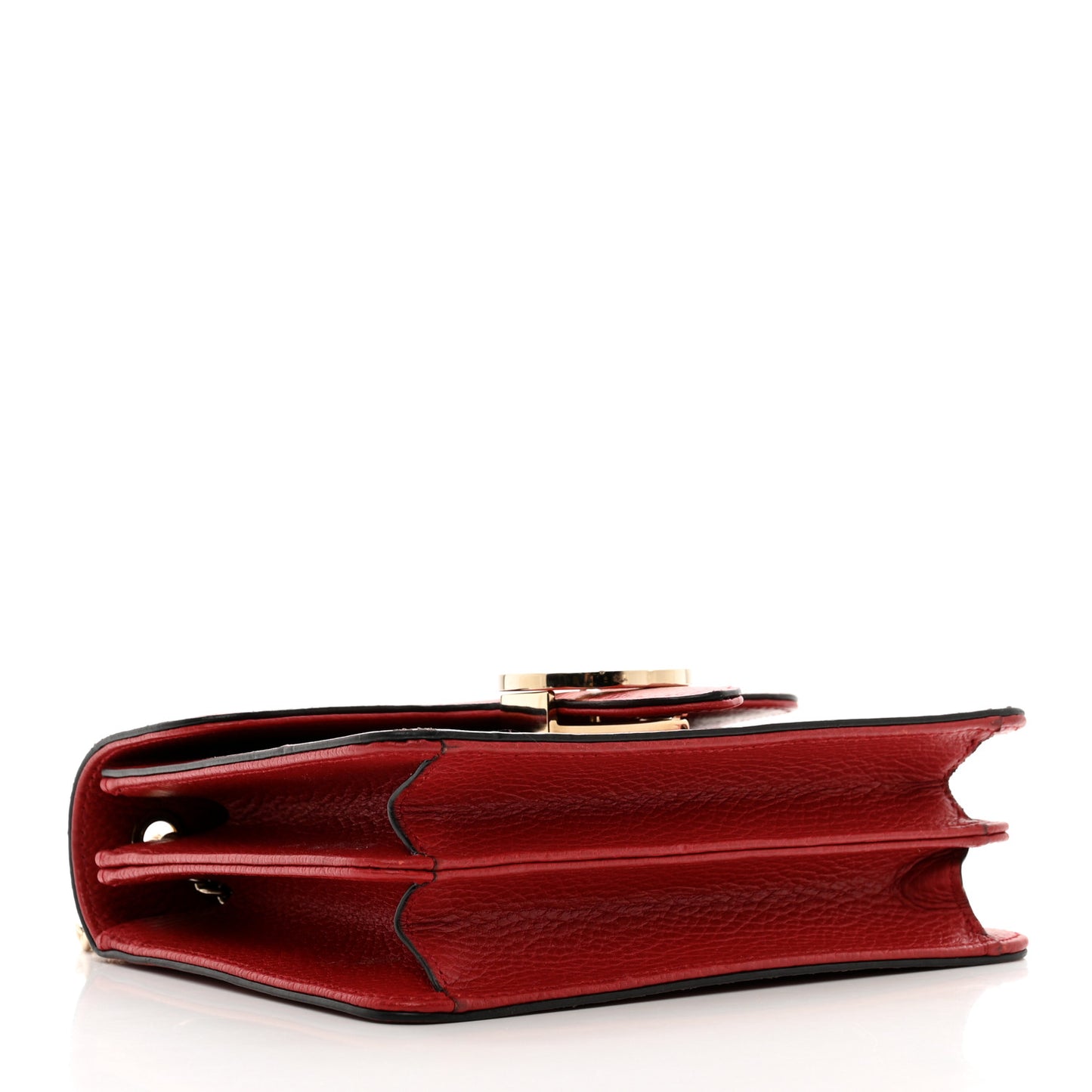 Dollar Calfskin Small Interlocking G Shoulder Bag Red