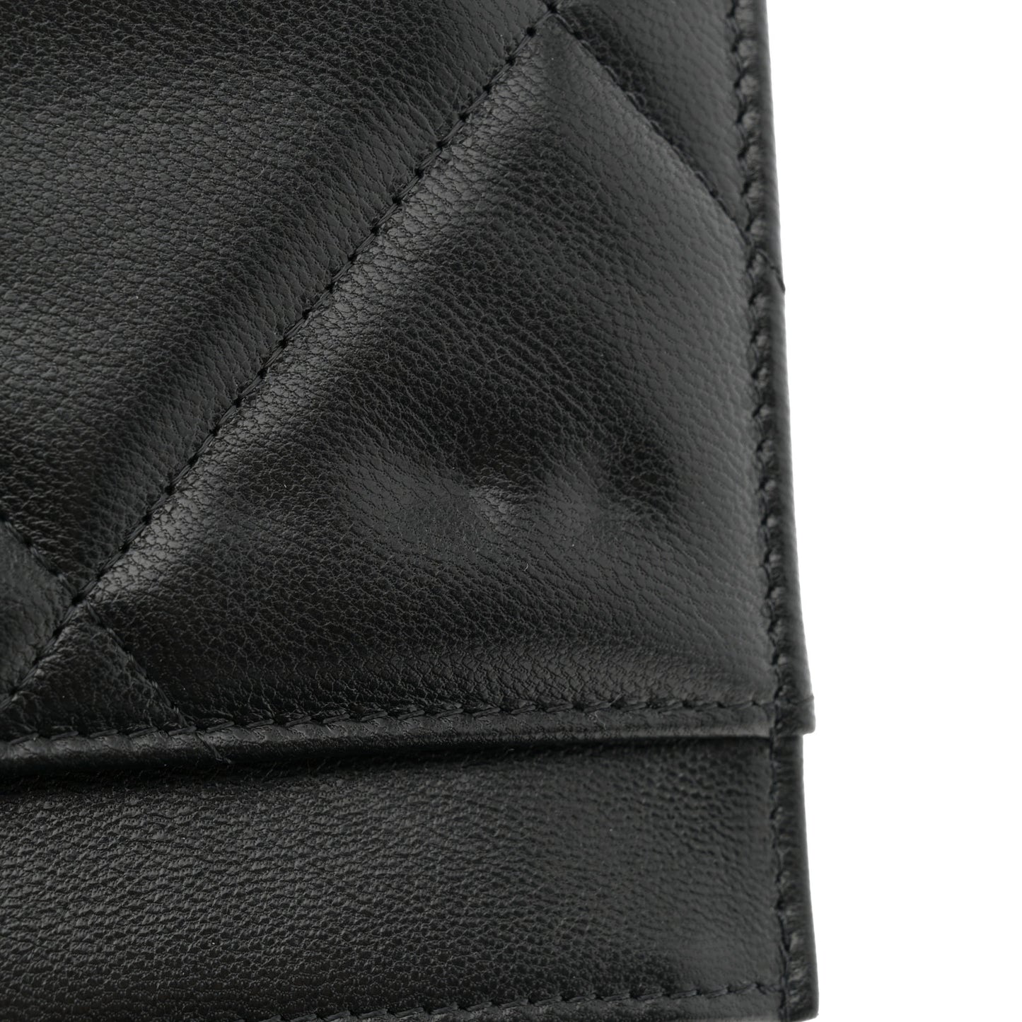 Lambskin Quilted Chanel 19 Wallet On Chain WOC Black