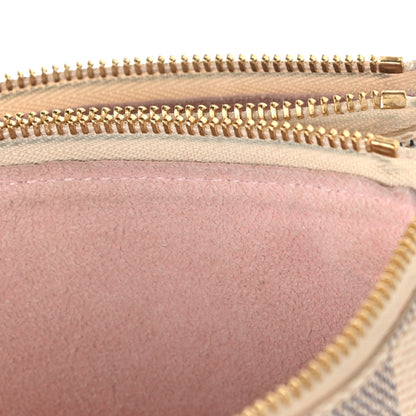 Louis Vuitton Damier Azur Double Zip Pochette 7 of 8