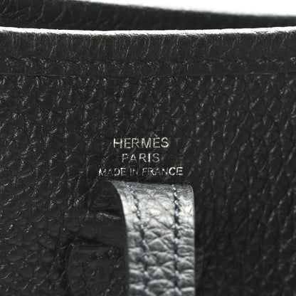 Hermes Taurillon Clemence Evelyne TPM Black 6 of 9