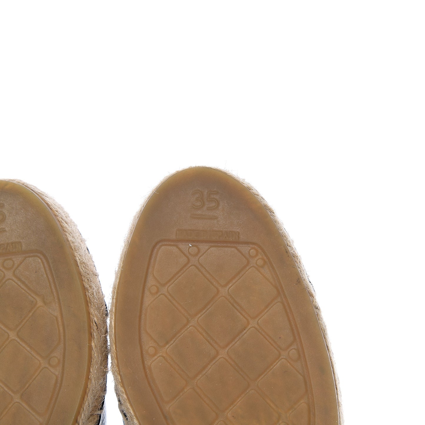 Goatskin Patent CC Espadrille Mules 35 Black