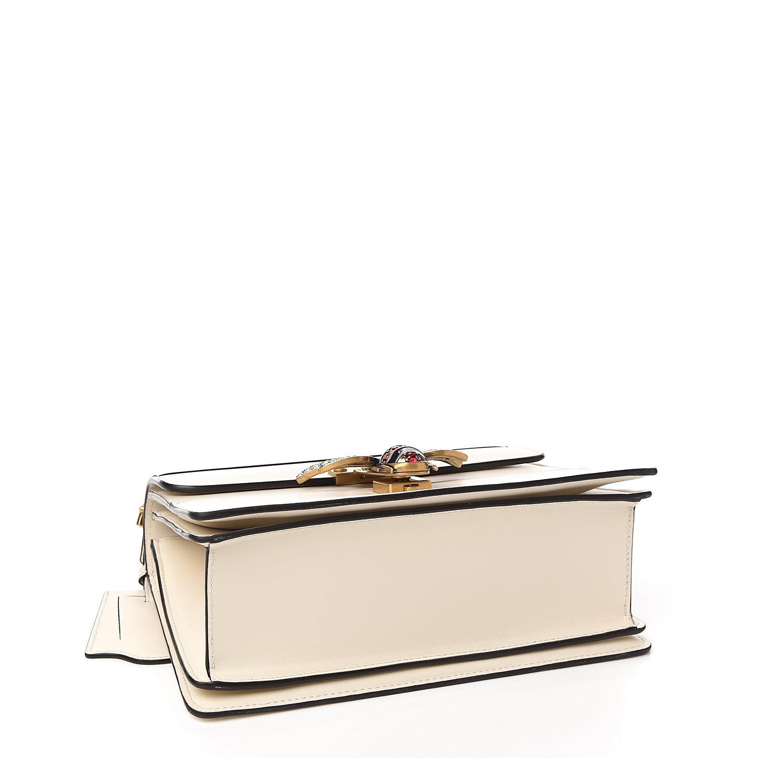 Gucci Calfskin Small Queen Margaret Top Handle Bag Mystic White 3 of 10