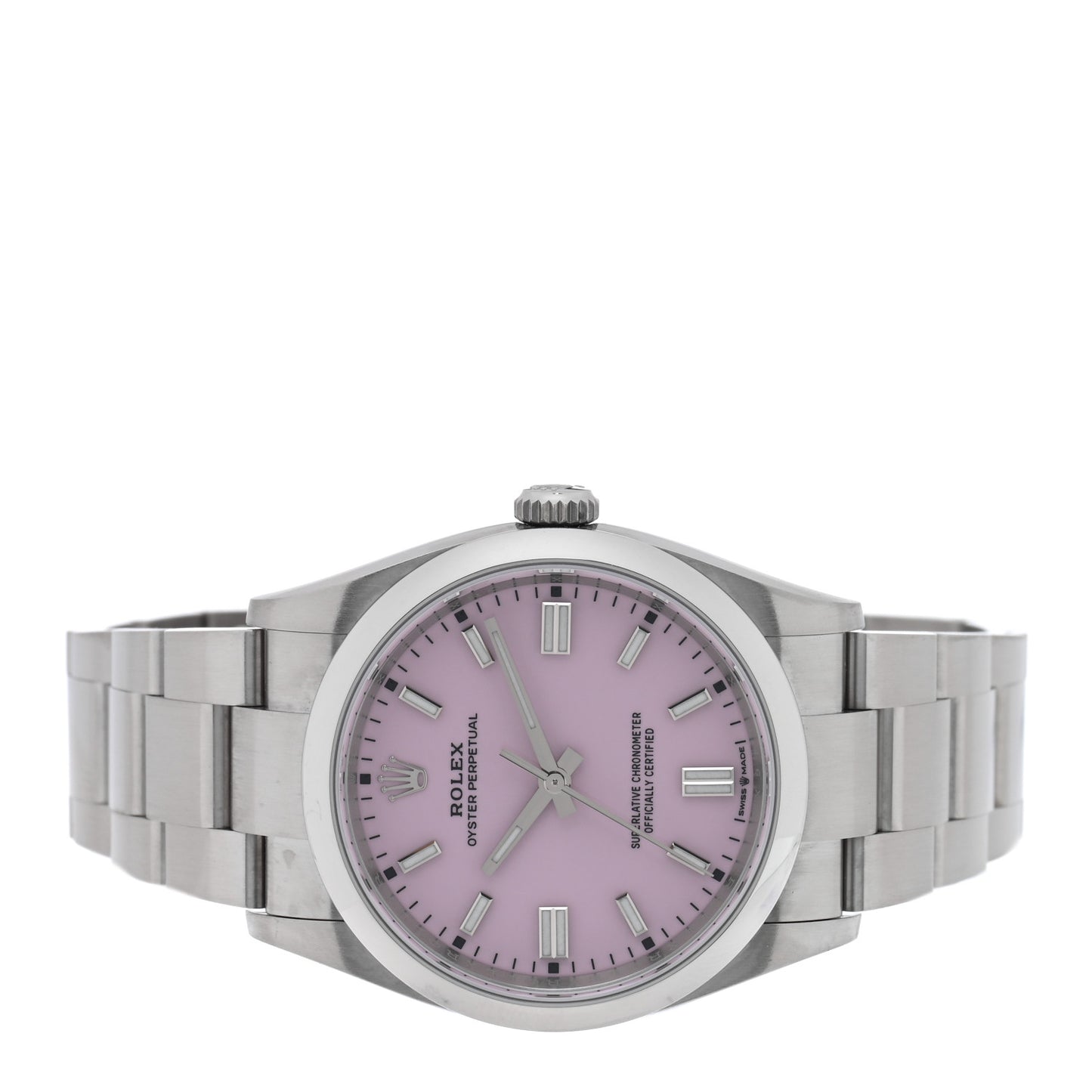 Stainless Steel 36mm Oyster Perpetual Watch Candy Pink 126000