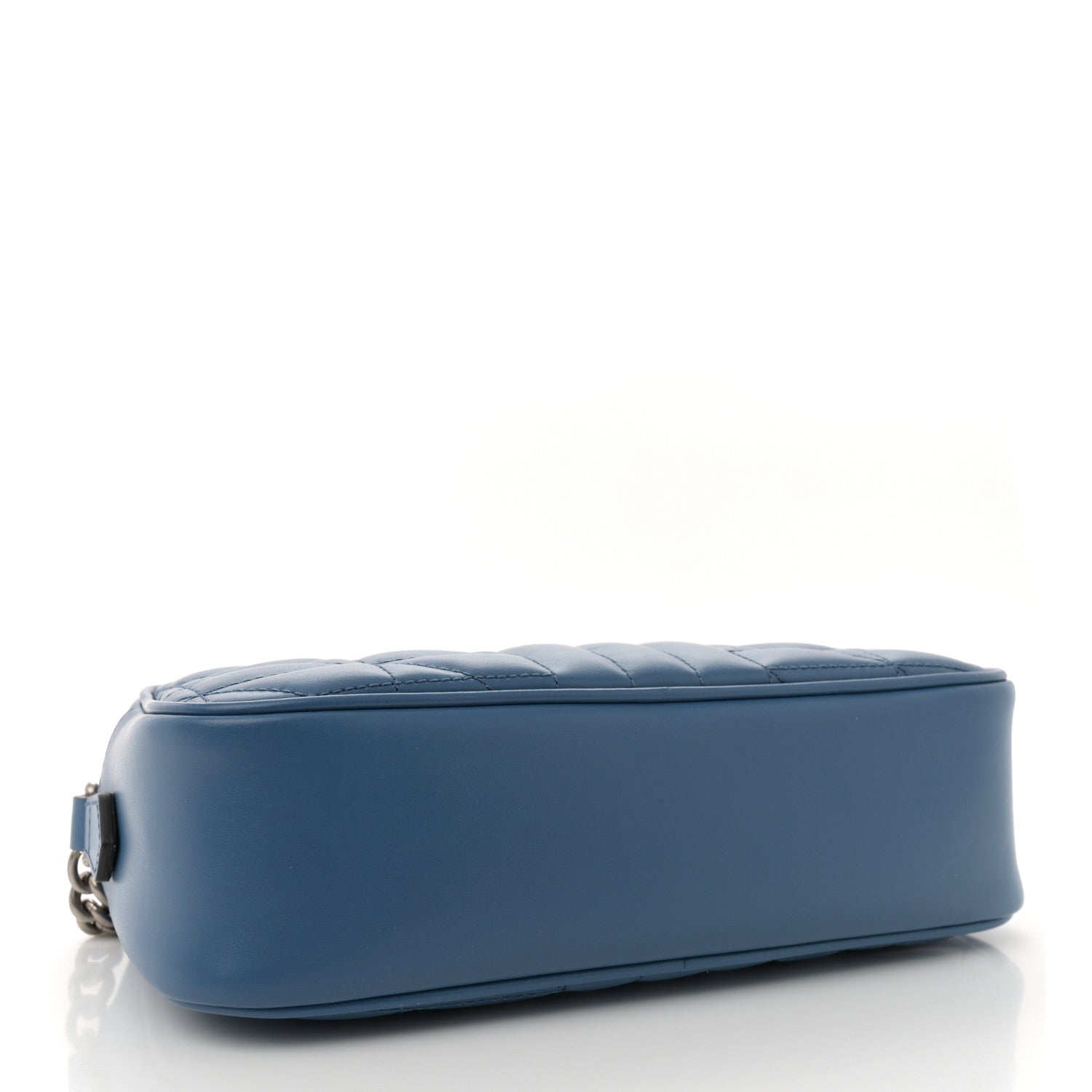 Gucci Calfskin Matelasse Aria Small GG Marmont Chain Shoulder Bag Clear Blue 4 of 10