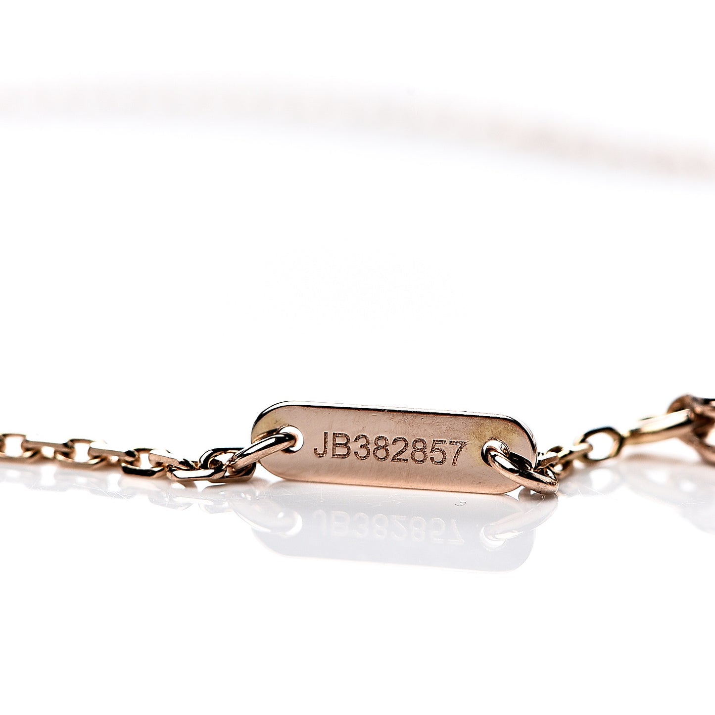 18K Rose Gold Carnelian Sweet Alhambra Heart Bracelet