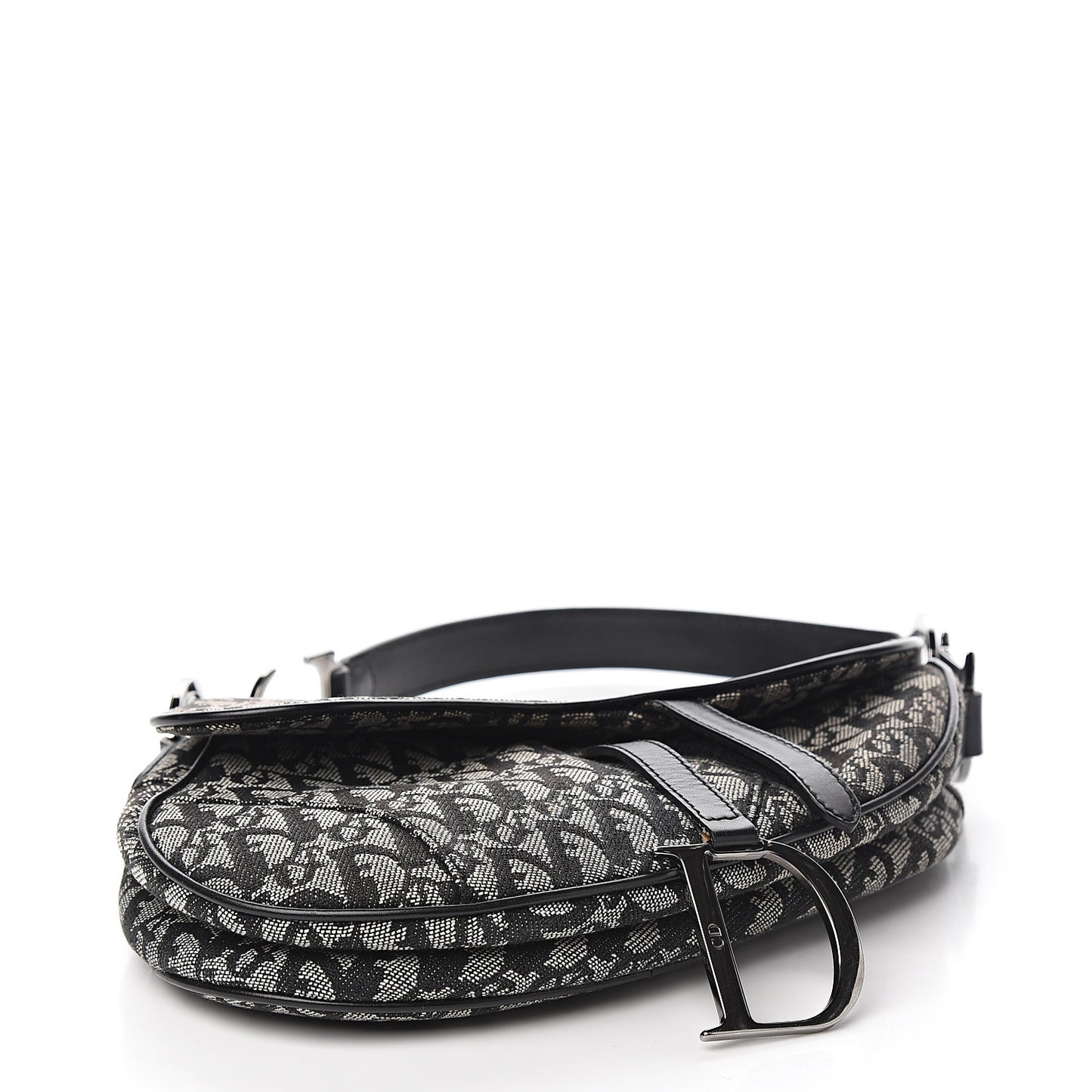 Monogram Saddle Bag Black