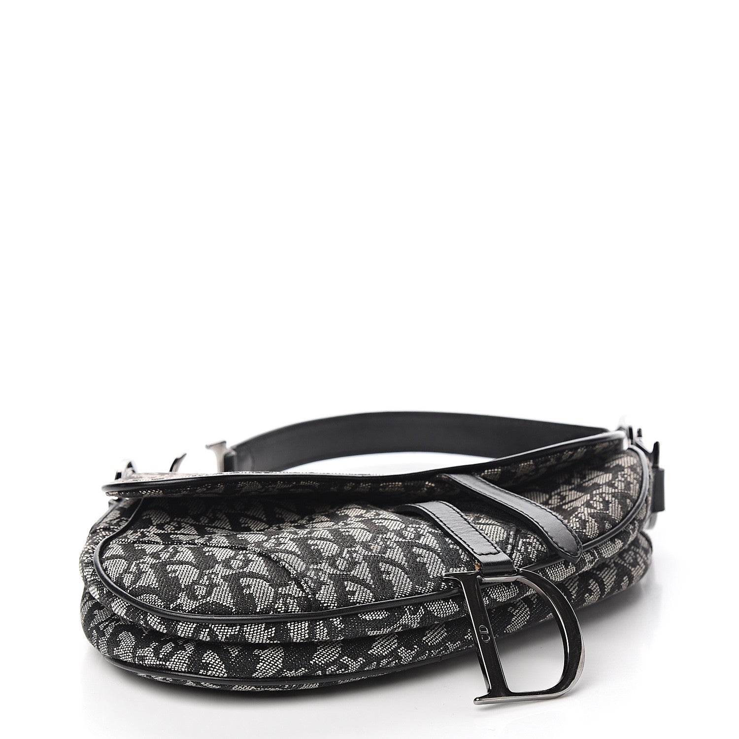 Christian Dior Monogram Saddle Bag Black 4 of 8