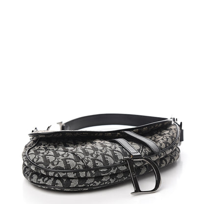 Christian Dior Monogram Saddle Bag Black 4 of 8