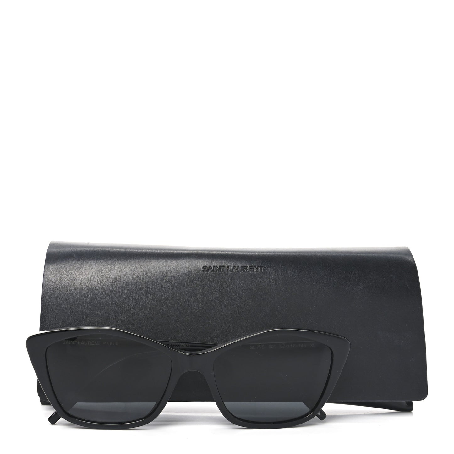 Acetate Cat Eye Sunglasses SL 775 Black