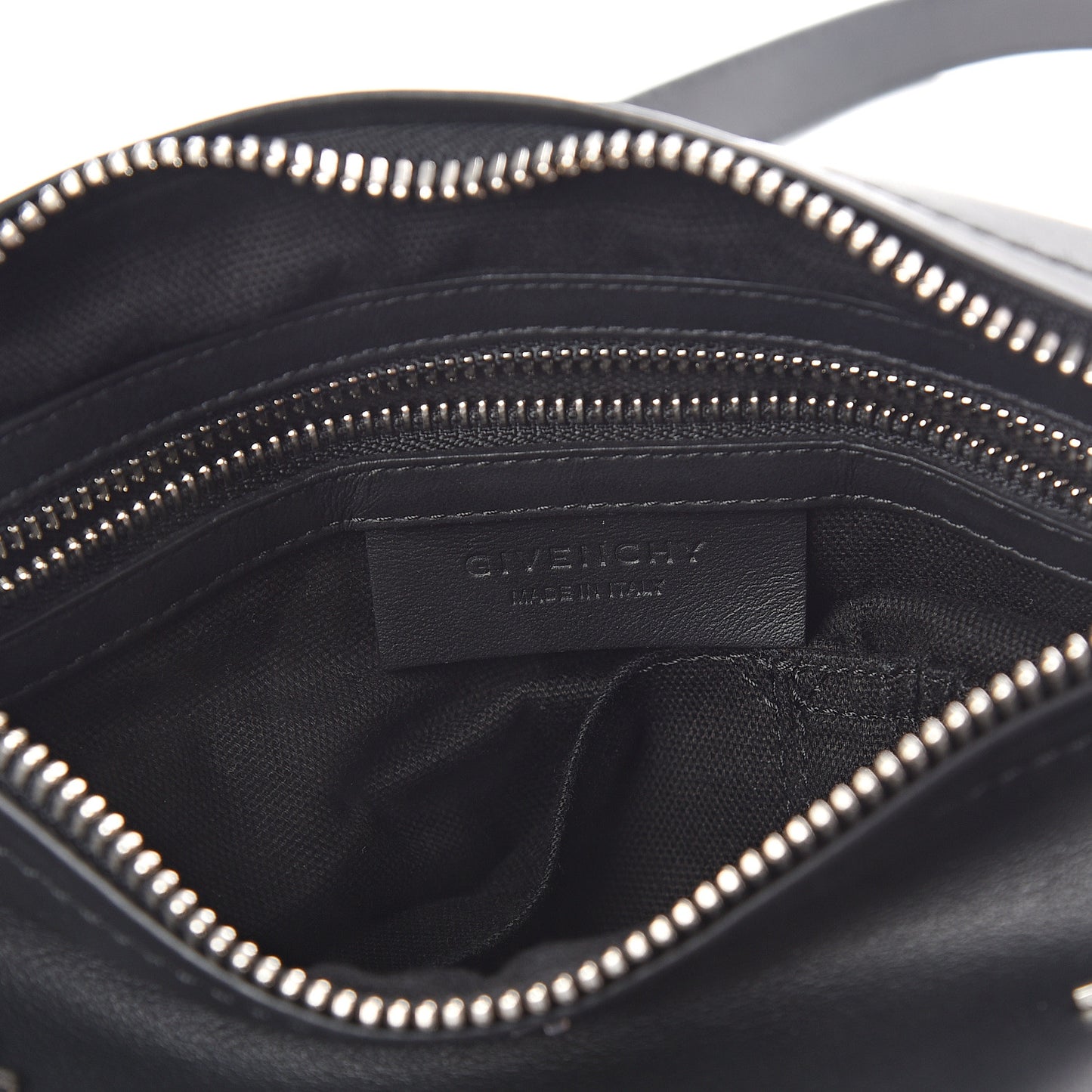 Calfskin Cross Embellished Small Pandora Black