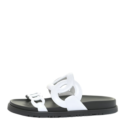 Hermes Nappa Womens Extra Sandals 36 White 1 of 12
