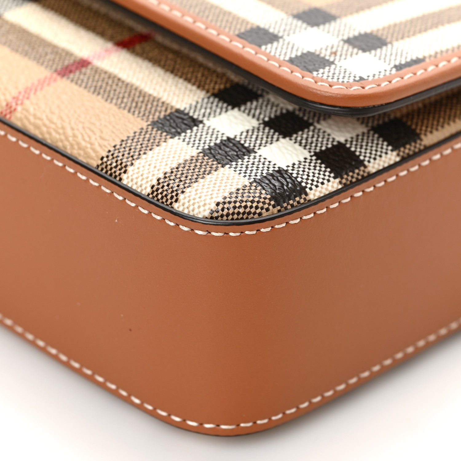 Burberry E-Canvas Vintage Check Hampshire Crossbody Archive Beige 8 of 8