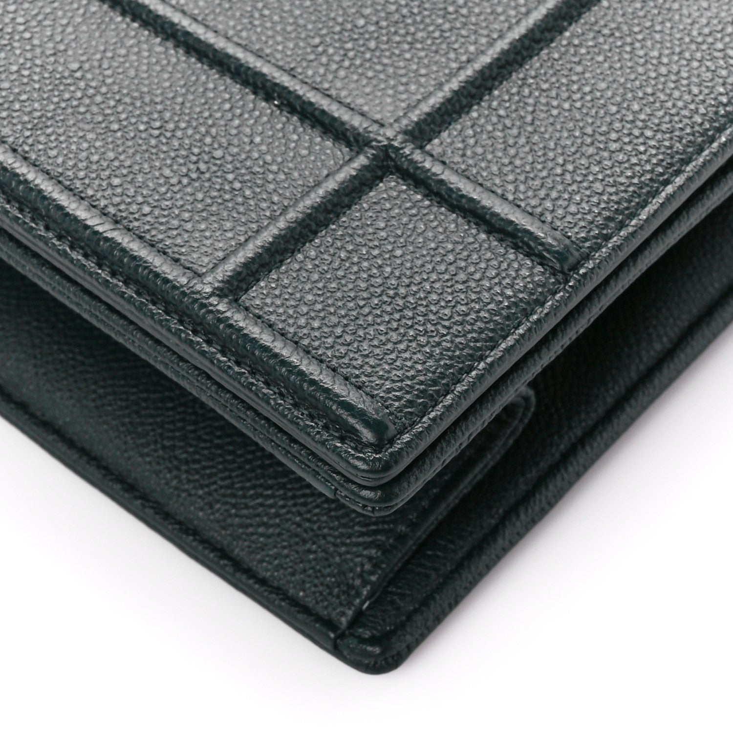 Christian Dior Grained Calfskin Large Diorama Flap Bag Green 11 of 11