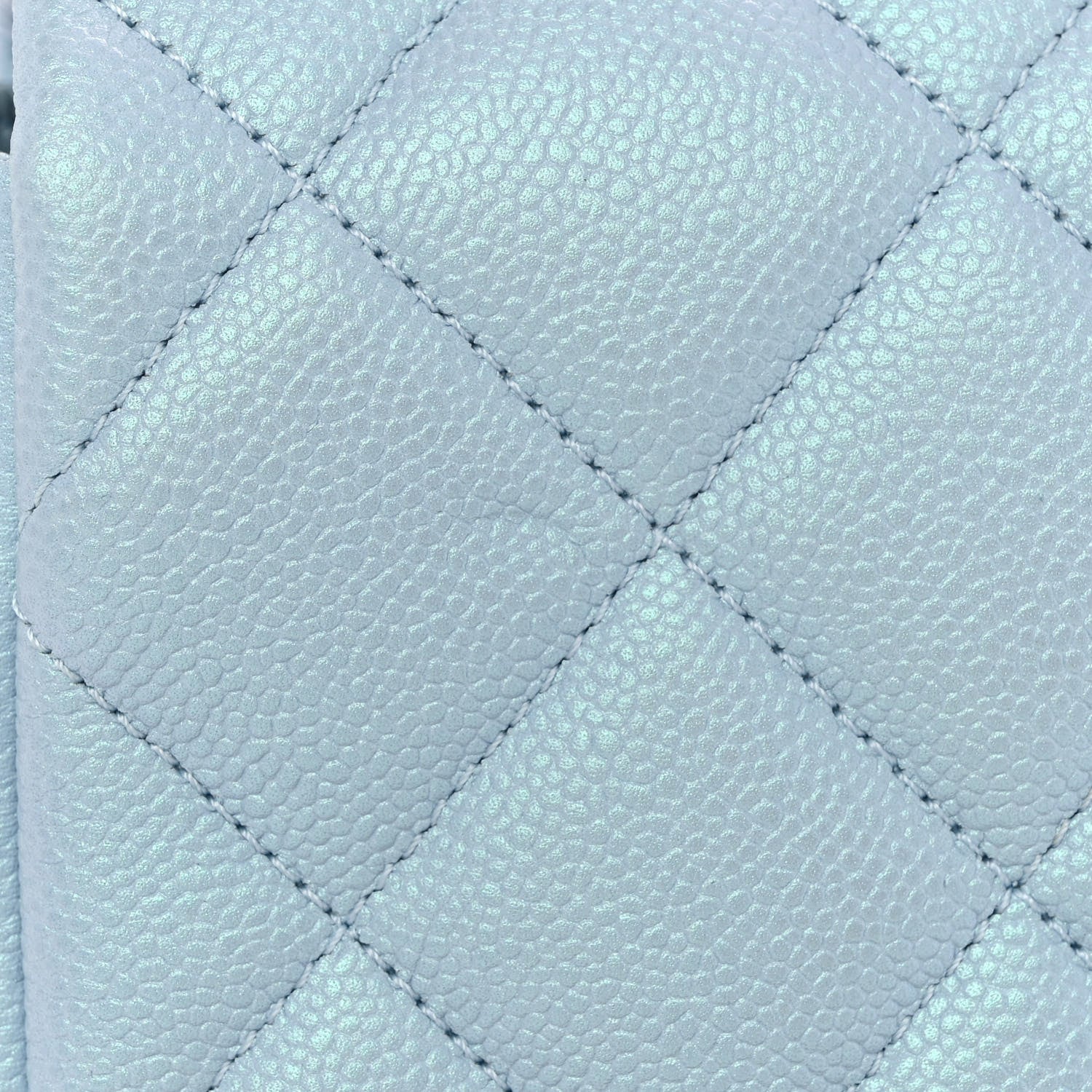 Chanel Iridescent Caviar Quilted Mini My Perfect Flap Light Blue 11 of 11