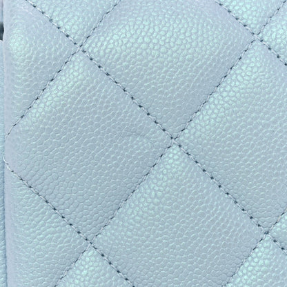 Chanel Iridescent Caviar Quilted Mini My Perfect Flap Light Blue 11 of 11