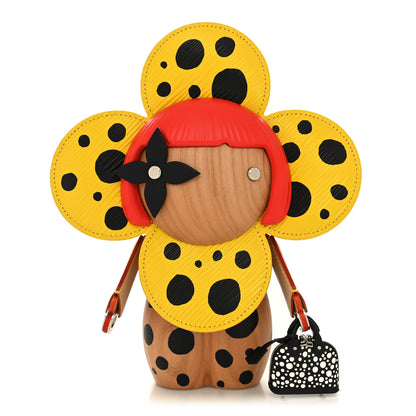 Louis Vuitton LV X YK Wood Epi Infinity Dots Giant Vivienne Doll Yellow Black 1 of 8