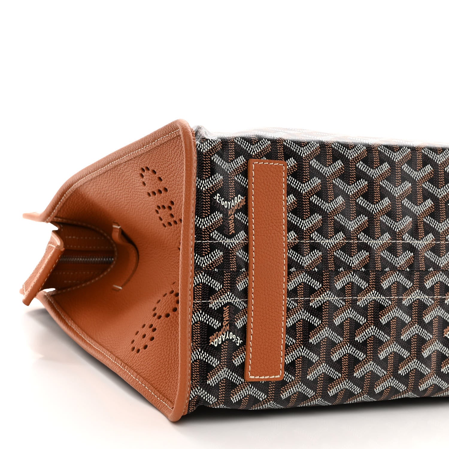 Goyard Goyardine Sac Hardy Pet Carrier PM Black Gold 10 of 13