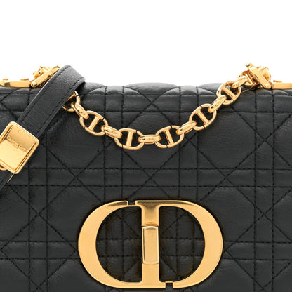 Christian Dior Calfskin Cannage Small Caro Bag Black 8 of 12