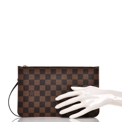 Louis Vuitton Damier Ebene Neverfull MM GM Pochette 2 of 8