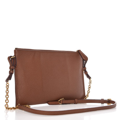 Burberry Soft Grain Hampshire Clutch Bag Brown 3 of 9
