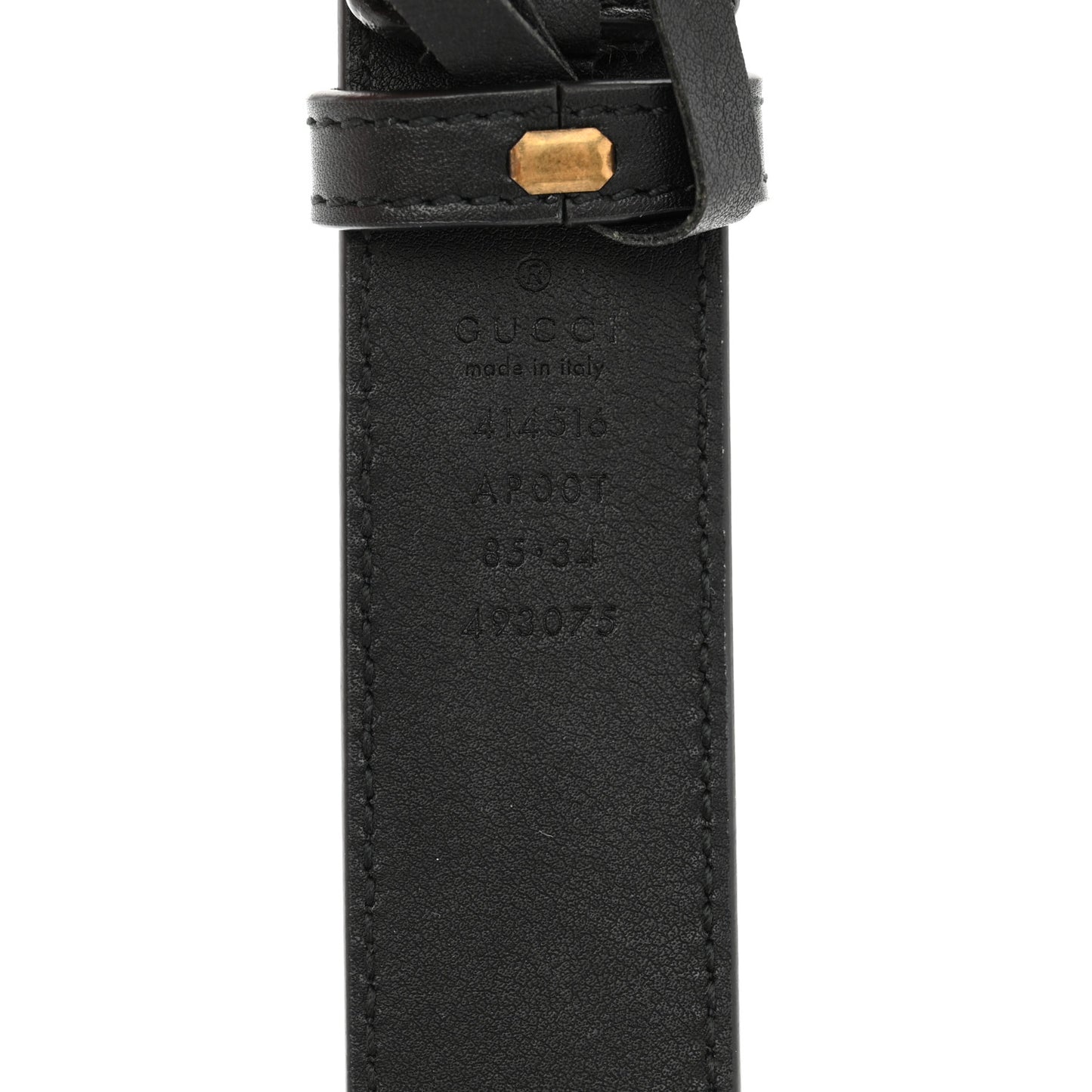 Calfskin Double G 30mm Belt 85 34 Black
