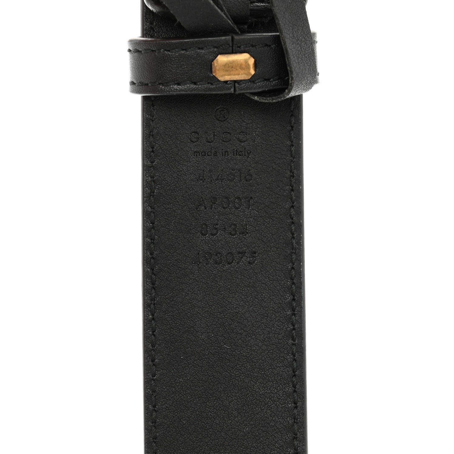 Gucci Calfskin Double G 30mm Belt 85 34 Black 5 of 6