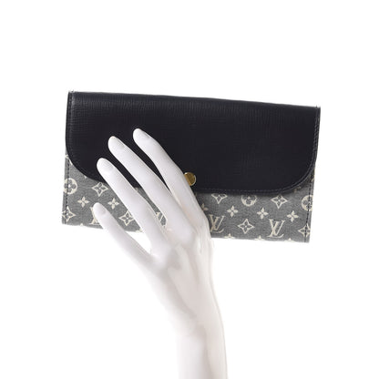 Louis Vuitton Mini Lin Wallet Navy 2 of 7