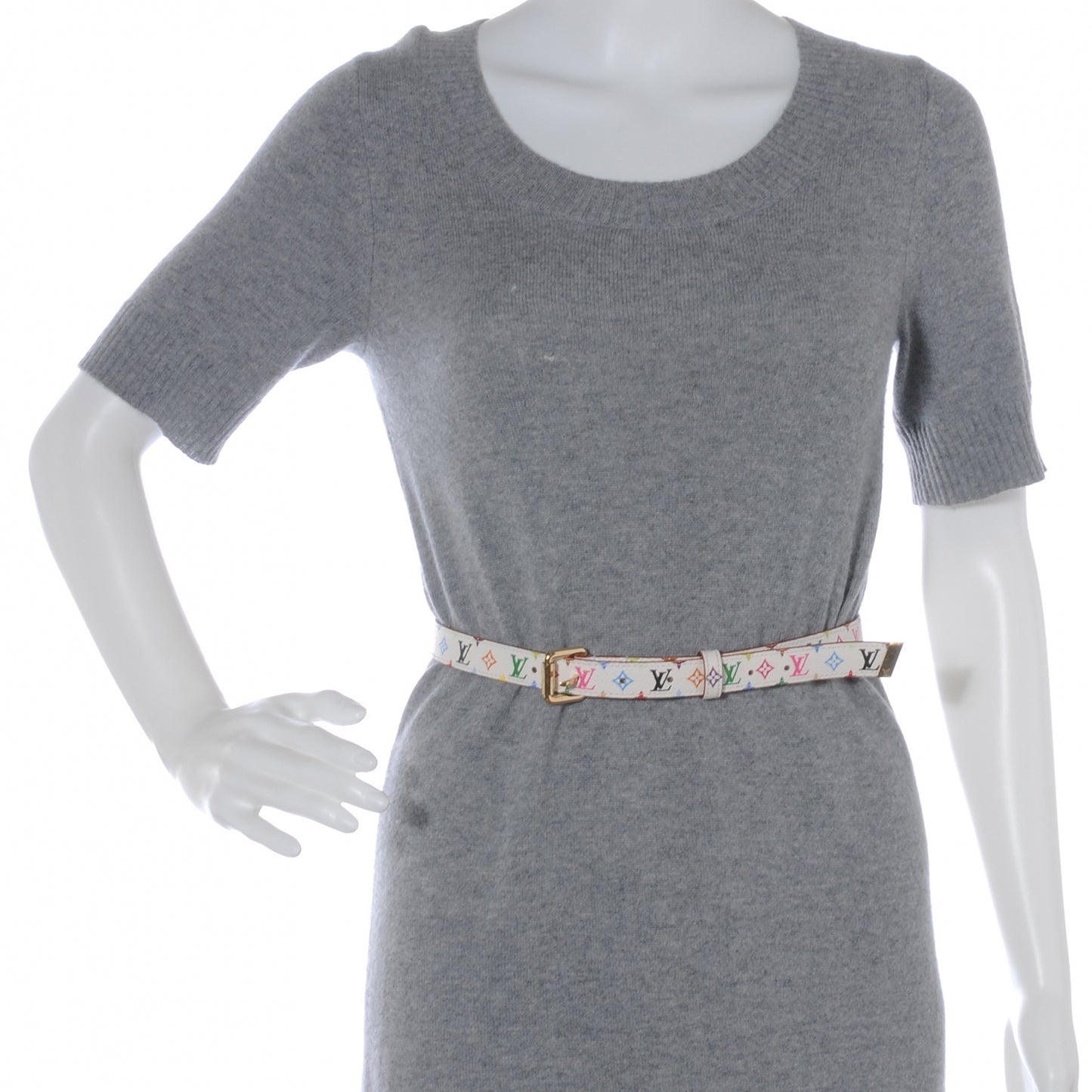 Monogram Multicolor Belt White 70 28