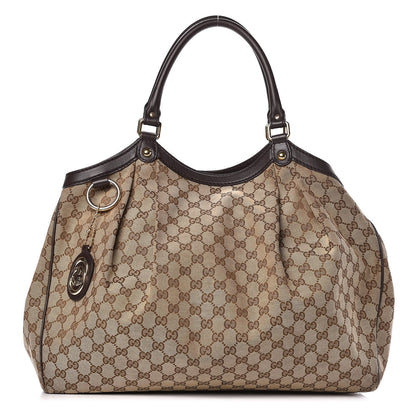 Gucci Monogram Large Sukey Tote Dark Brown 1 of 23