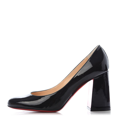 Christian Louboutin Patent Baobab 85 Pumps 38 Black 1 of 8