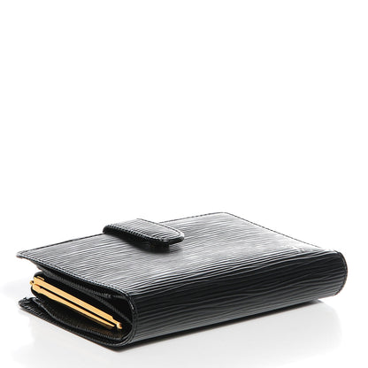 Louis Vuitton Epi French Purse Wallet Black 4 of 8