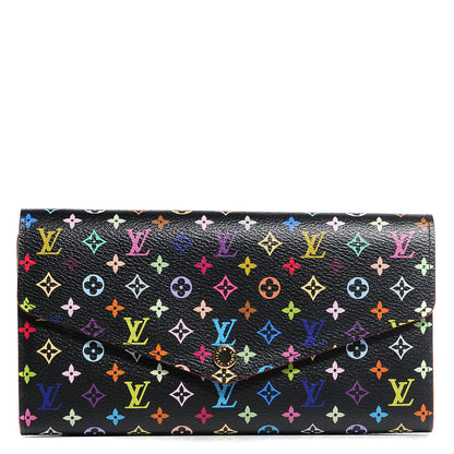 Louis Vuitton Monogram Multicolor Sarah Wallet Black Grenade 1 of 7