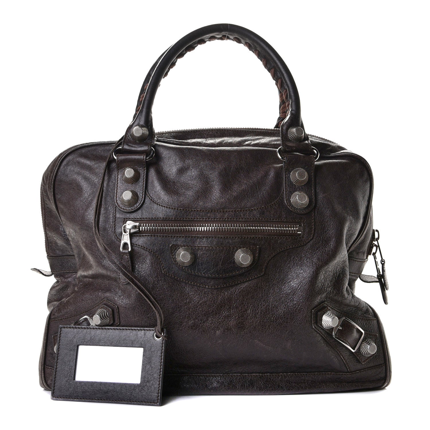 Balenciaga Agneau Giant 12 Silver Hardware Office Tote Charbon 1 of 26