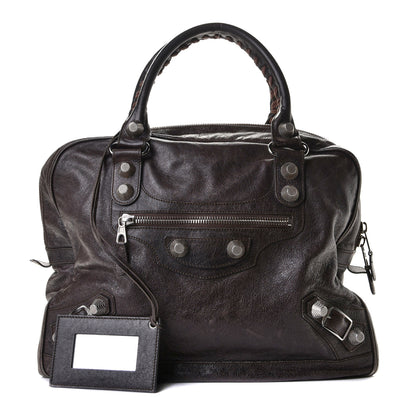 Balenciaga Agneau Giant 12 Silver Hardware Office Tote Charbon 1 of 26