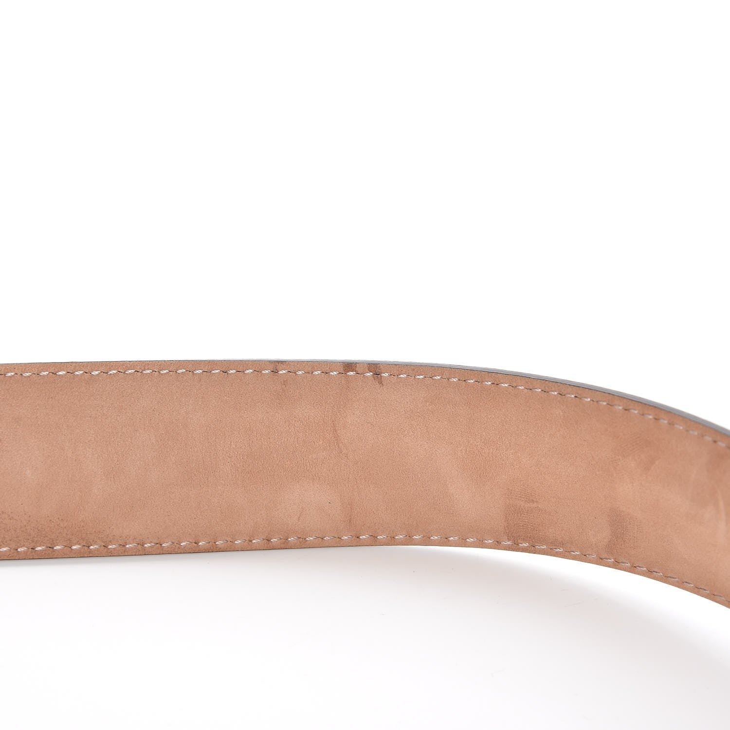 Gucci Moon Calfskin Interlocking G 37mm Belt 80 32 Storm Grey 7 of 8