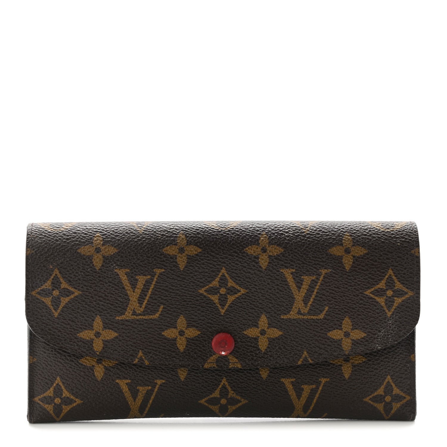 Louis Vuitton Monogram Emilie Wallet Red 1 of 17