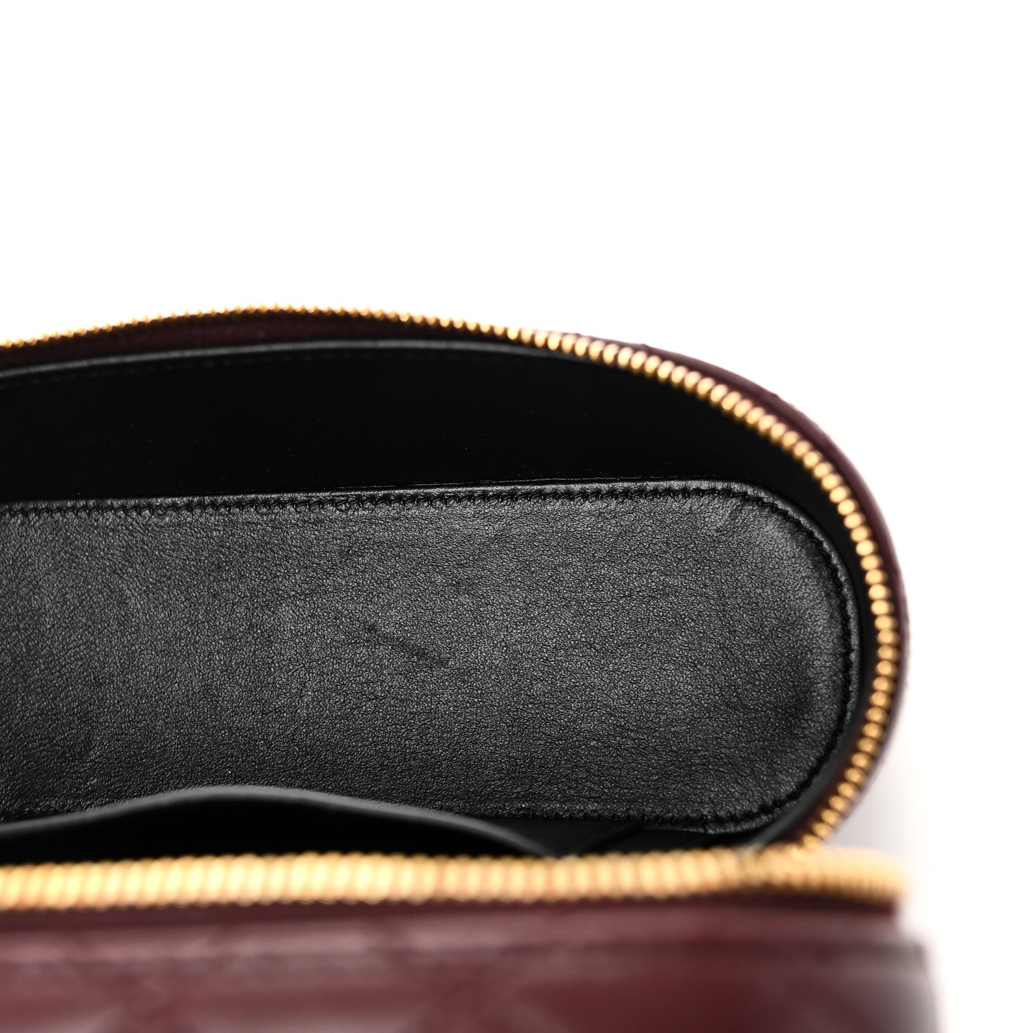 Saint Laurent Lambskin Quilted Mini Gaby Vanity Case Rouge Cabernet 5 of 10
