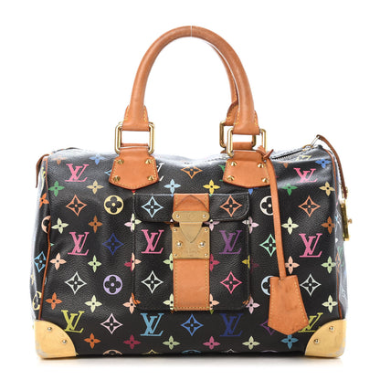 Louis Vuitton Monogram Multicolor Speedy 30 Black 1 of 12