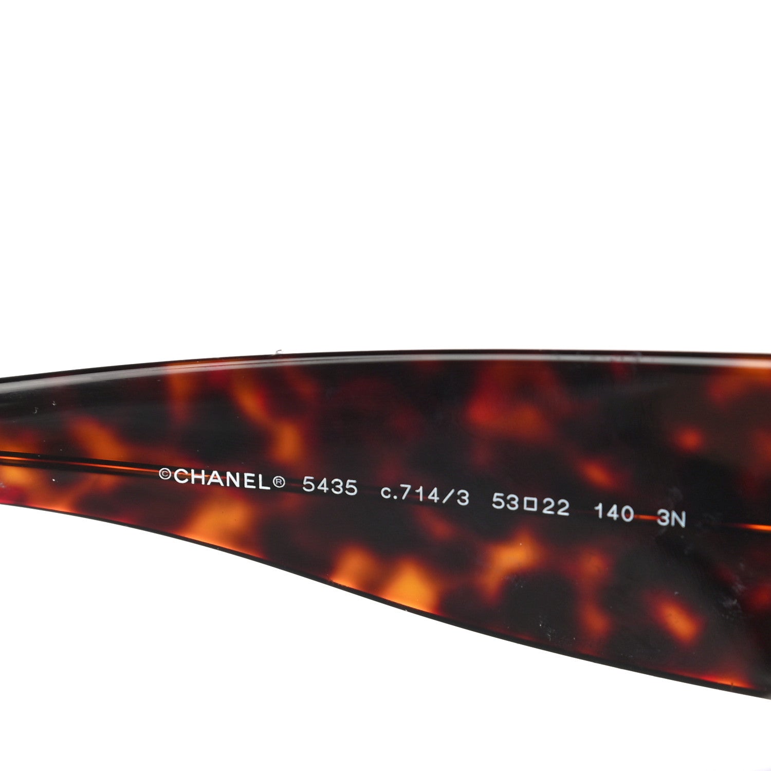 Chanel Acetate Rectangle Sunglasses 5435 Tortoise 6 of 7
