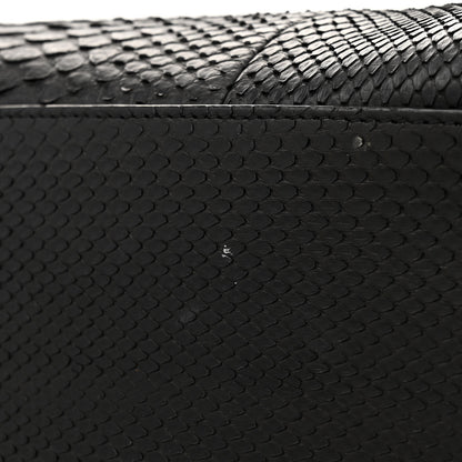 Saint Laurent Snakeskin Souple North South Tote Black 11 of 17