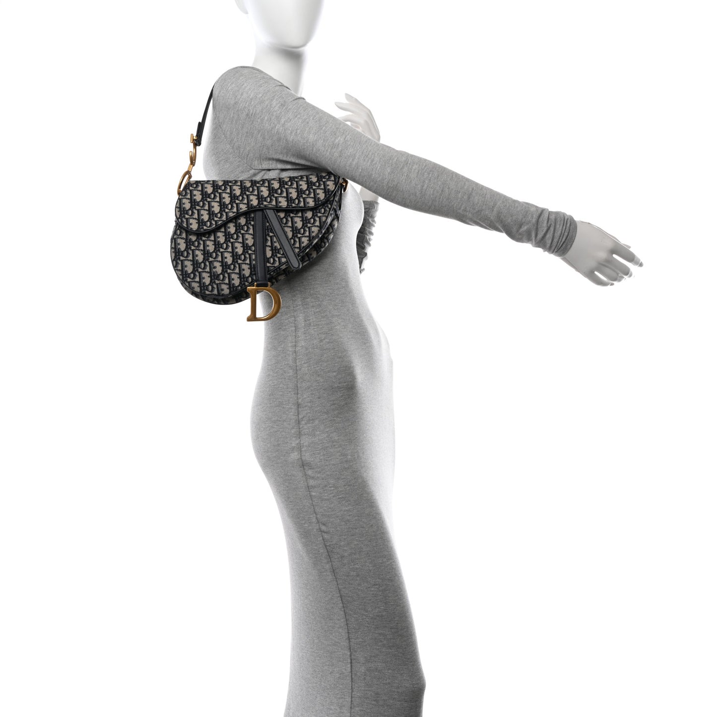 Oblique Saddle Bag Blue