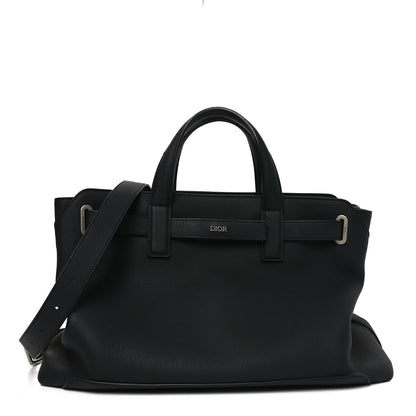 Christian Dior Icons Calfskin Medium Normandie Tote Black 1 of 10