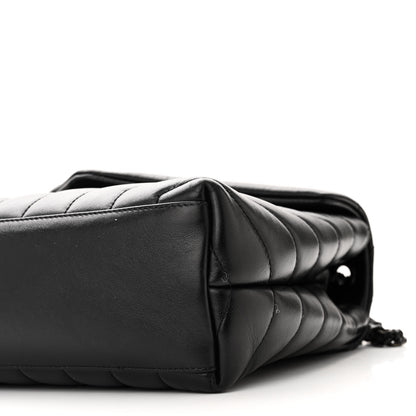Saint Laurent SAINT LAURENT Calfskin Y Quilted Monogram Monochrome Small Loulou Chain Satchel Black 10 of 10