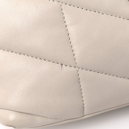 Saint Laurent Lambskin Quilted Toy Loulou Puffer Monogram Chain Satchel Crema Soft 18 of 18