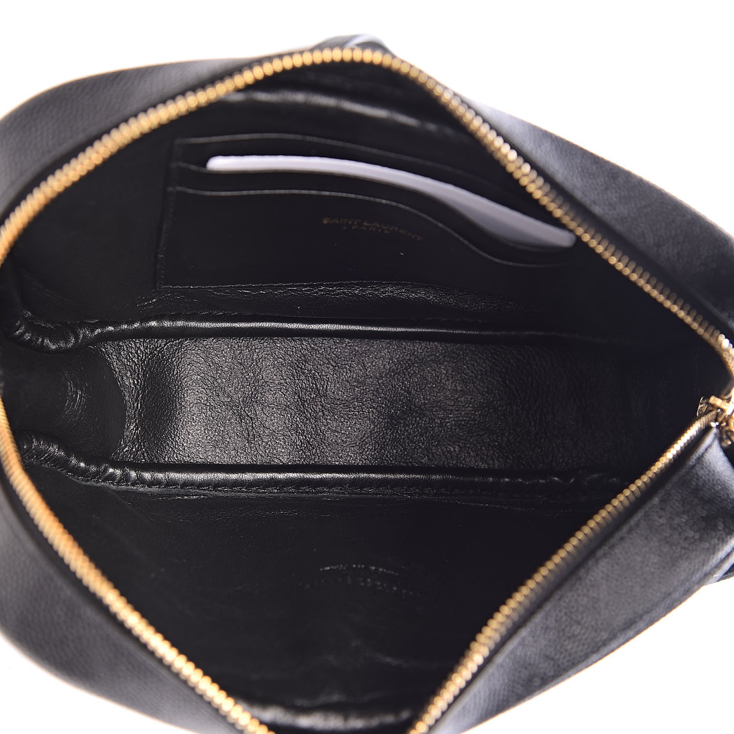 Saint Laurent Grain De Poudre Matelasse Monogram Mini Lou Camera Bag Black 5 of 12