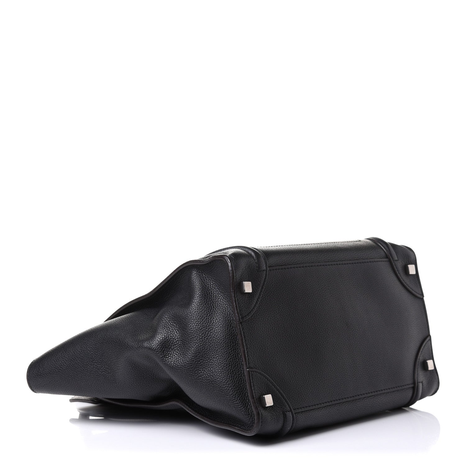Celine Drummed Calfskin Mini Luggage Black 4 of 11