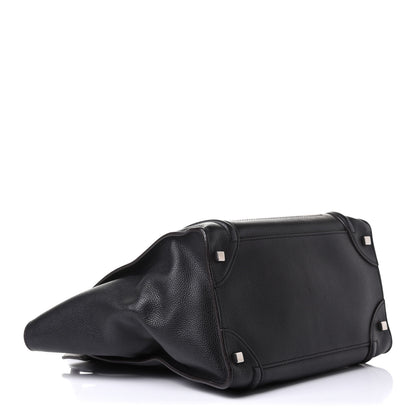 Celine Drummed Calfskin Mini Luggage Black 4 of 11