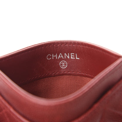 Chanel Caviar Quilted Card Holder Red 6 of 8