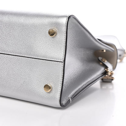 Christian Dior Metallic Grained Calfskin Medium Diorever Flap Silver 8 of 9